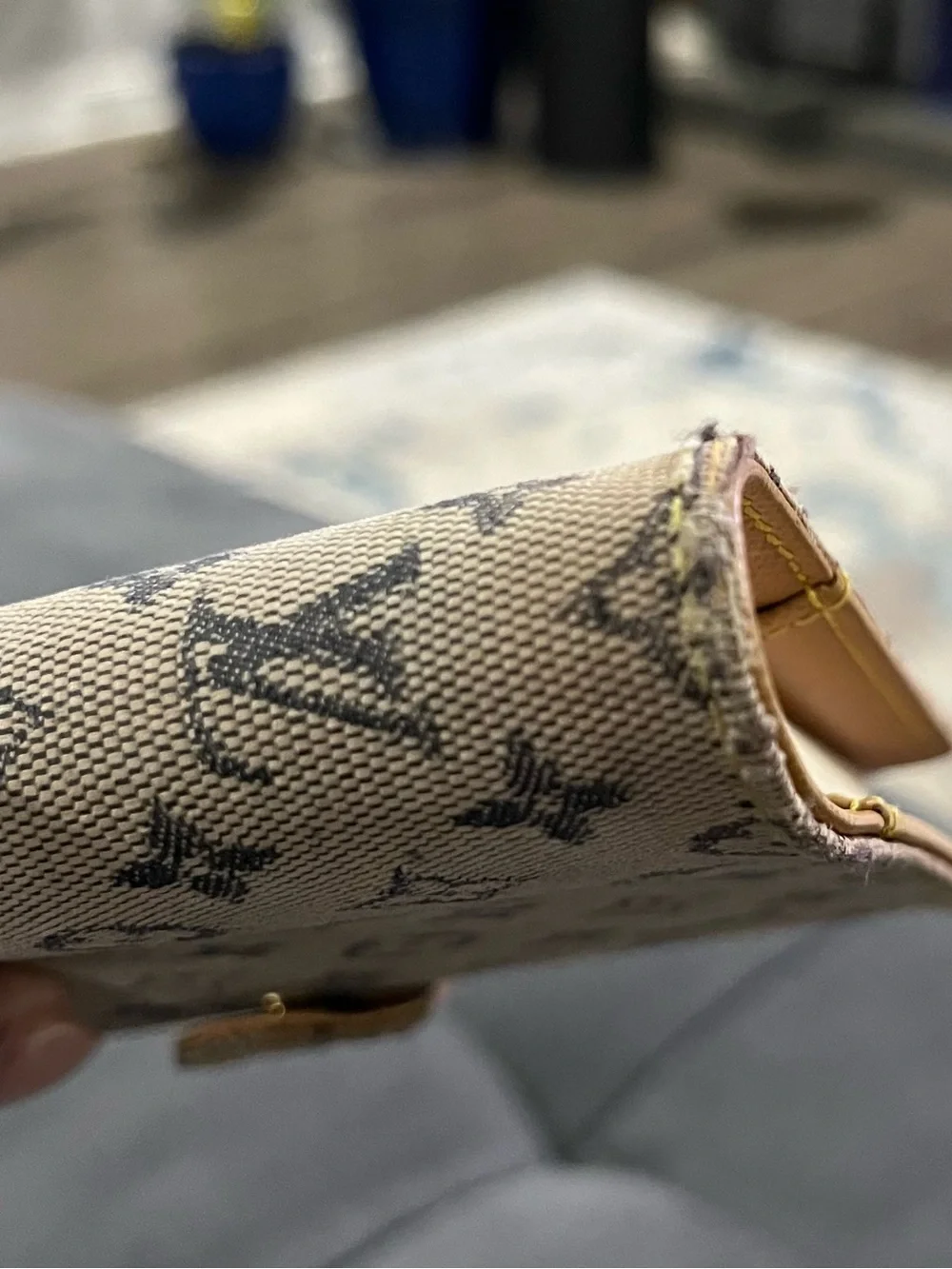 Authentic Louis Vuitton Mini Lin Monogram Agenda or Passport Holder